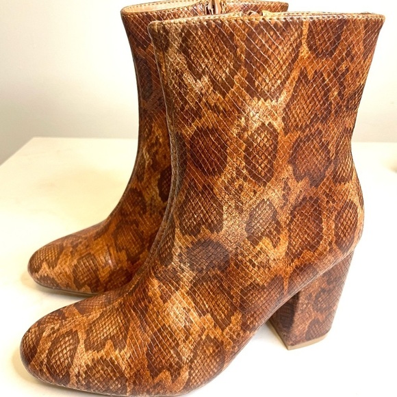 Coconuts by MATISSE Reptile Skin Print Ankle Boots - Picture 13 of 13